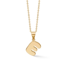 Billede af Studio Z "Letters E" halskæde forgyldt sølv (40-45 cm)
