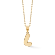 Billede af Studio Z "Letters L" halskæde forgyldt sølv (40-45 cm)