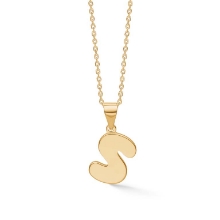 Billede af Studio Z "Letters S" halskæde forgyldt sølv (40-45 cm)