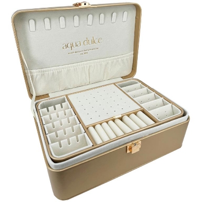 Billede af Aqua Dulce Stort Smykkeskrin Jubilæum Guld