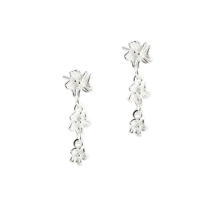 Billede af Aqua Dulce Jasmin Love øreringe sølv