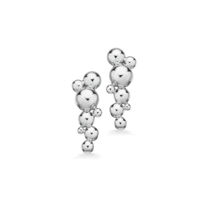 Billede af Øreringe kugler sølv pt.