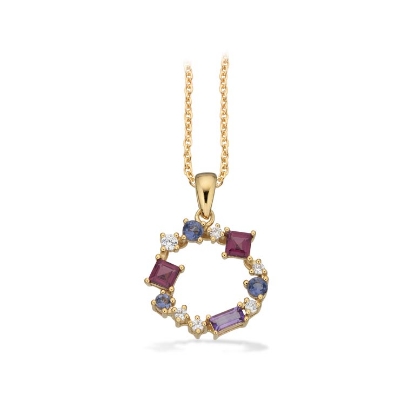 Billede af SoHo vedhæng cubic zir. sølv fg. m/kæde