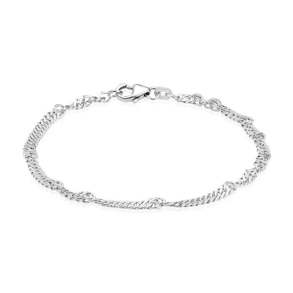 Billede af Armlænke Singapore 3,50 mm. 925s 18,5 cm.