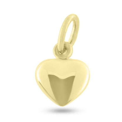 Billede af Vedhæng hjerte, massivt, ovalt øsken