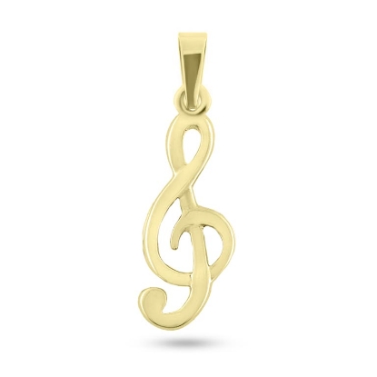 Billede af Vedhæng G-nøgle (node) i 8 kt. 