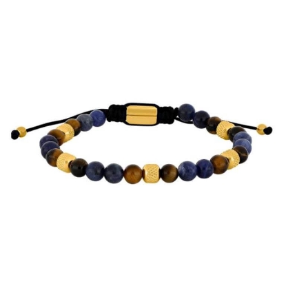 Billede af SON of NOA armbånd forgyldt stål m. sten (19-25 cm)