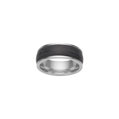 Billede af *SON of NOA Ring m. sort carbon stål (str. 58)