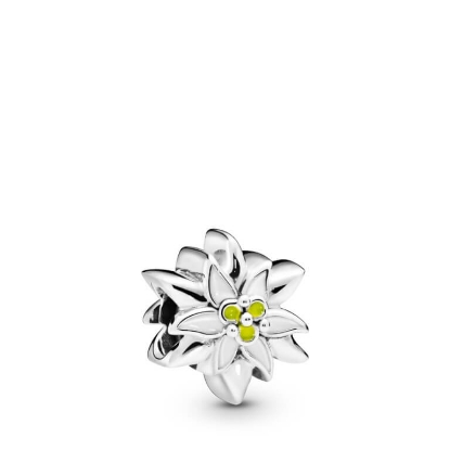 Billede af Pandora Edelweiss Flower charm sølv m. emalje