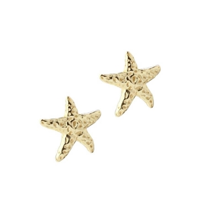 Billede af Aqua Dulce Stella øreringe forgyldt sølv