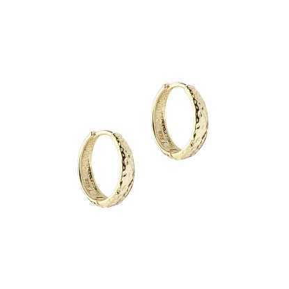 Billede af Aqua Dulce Cappa Hoop øreringe forgyldt sølv - 16 mm