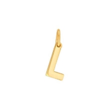 Billede af Nordahl Andersen Bogstav vedhæng (9 mm) 14 karat guld - L