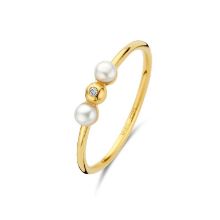 Billede af Spirit Icons Ophelia ring 14 karat guld m. 0,01 ct. w/vs + fvp (str. 52)
