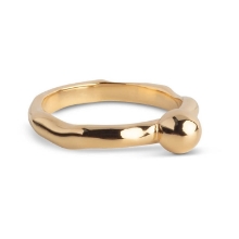 Billede af ENAMEL Copenhagen Ariel ring forgyldt sølv (str. 59)
