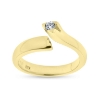 Billede af "Embrace" Ring i 14 kt. m. synt.sten