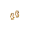Billede af ENAMEL Copenhagen Laia hoops sølv forgyldt zirkoniasten (11,5mm)