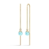 Billede af Julie Sandlau Berry Chain Ice Blue øreringe forgyldt sølv m. krystal + cz