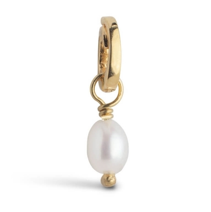 Billede af ENAMEL Copenhagen Charm - Finest Pearl forgyldt sølv