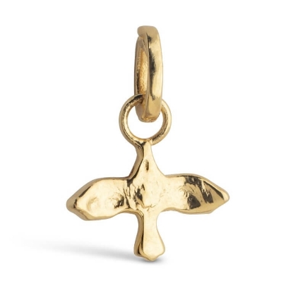 Billede af ENAMEL Copenhagen Charm - Devoted Swallow forgyldt sølv