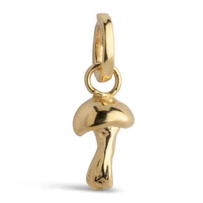 Billede af *ENAMEL Copenhagen Charm - Adventurous Mushroom forgyldt sølv