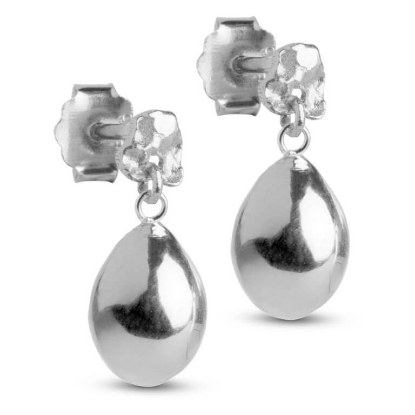 Billede af *ENAMEL Copenhagen Poe øreringe sølv