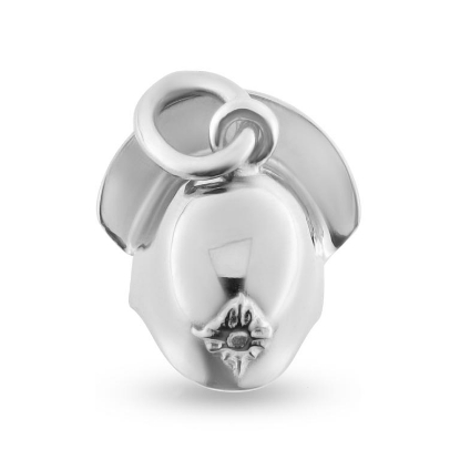 Billede af Vedhæng brandhjelm 14 kt. hvg.