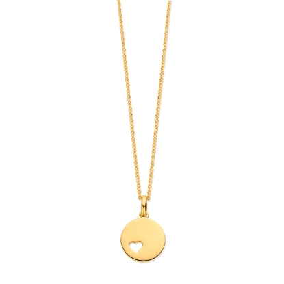 Billede af Spirit Icons Pure Heart halskæde forgyldt sølv (42-45 cm)