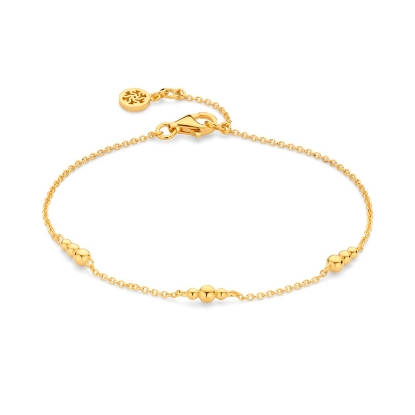 Billede af Spirit Icons Regitze armbånd forgyldt sølv (17-19 cm)