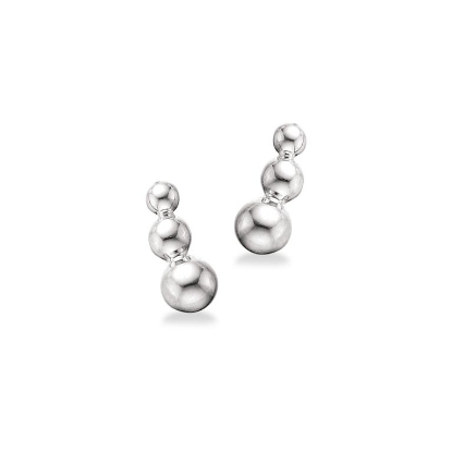 Billede af Øreringe kugler sølv