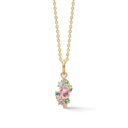 Billede af Mads Z "Little Princess" vedhæng 14 kt. guld m. pink turmalin (ekskl. kæde)
