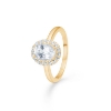 Billede af Mads Z "Celestial by Medina" ring 8 kt. guld m. hvid topas (str. 54)