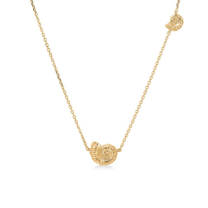 Billede af Studio Z "Seashell Secrets" halskæde forgyldt sølv (40-45 cm)