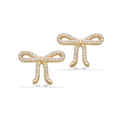 Billede af SoHo øreringe sløjfe cubic zir. sølv fg.