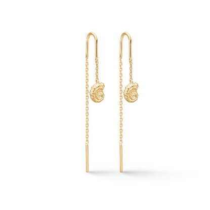 Billede af Studio Z "Seashell Secrets" øreringe forgyldt sølv