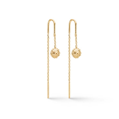 Billede af Studio Z "Urchin Elegance" øreringe forgyldt sølv