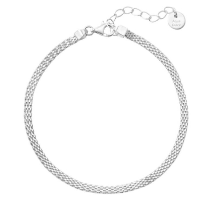 Billede af Aqua Dulce Flata armbånd sølv (17 + 3 cm)