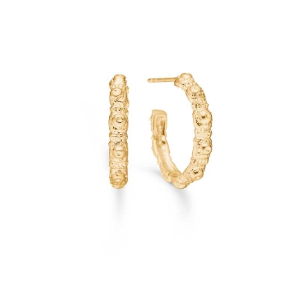 Billede af Studio Z "Urchin Elegance" øreringe forgyldt sølv