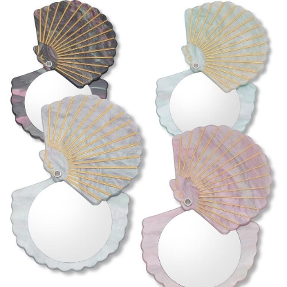 Billede af Studio Z Taskespejl (musling) - 1 stk.