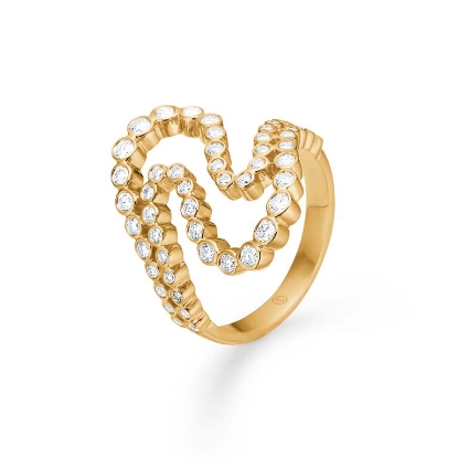 Billede af Mads Z "Mira" ring 14 karat guld m. 0,73 ct. W.SI brillanter (str. 50-60)