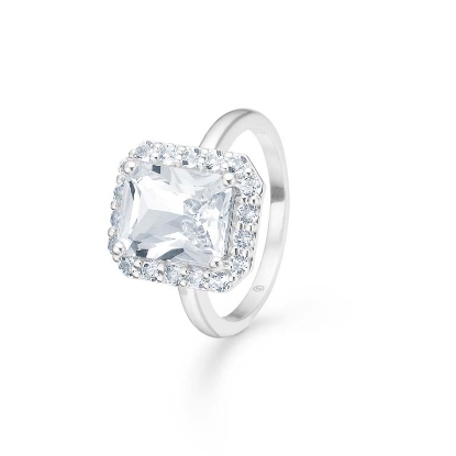 Billede af Mads Z "Celestial by Medina" ring sølv m. hvid topas (str. 50-60)