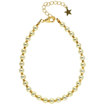 Billede af *Nuni Copenhagen Maxine armbånd forgyldt sølv (16+3 cm)