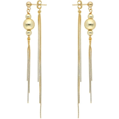 Billede af Nuni Copenhagen Bonnie øreringe forgyldt sølv