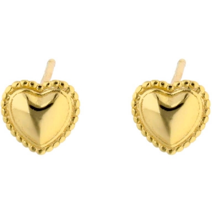 Billede af Nuni Copenhagen Helen øreringe forgyldt sølv