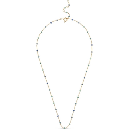 Billede af ENAMEL Copenhagen Lola Atlantic halskæde forgyldt sølv m. emalje (38 + 4 cm)