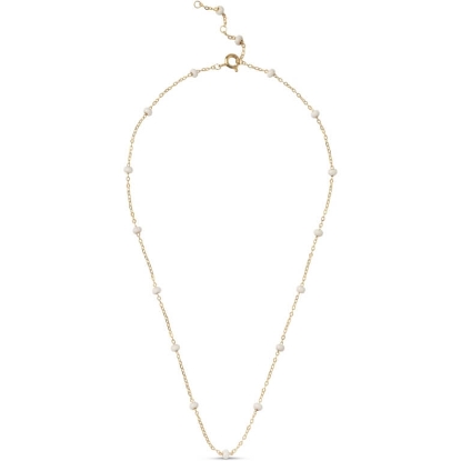 Billede af ENAMEL Copenhagen Lola Bold Daisy halskæde sølv forgyldt emalje (38 + 4 cm)