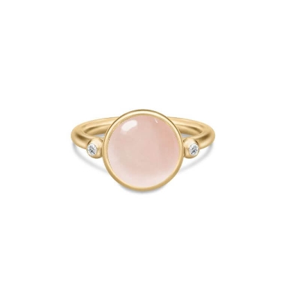 Billede af Julie Sandlau Prime Milky Rose ring forgyldt sølv med krystal cz (str. 58)