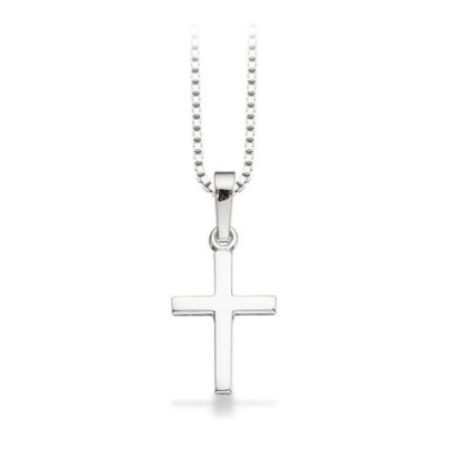 Billede af Vedhæng kors 15 x 10 mm. sølv