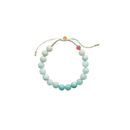 Billede af STINE A Cherie Bon Bon - Cool Mint armbånd forgyldt sølv m. sten (17-25 cm)