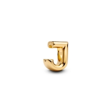 Billede af Pandora Bogstav J Alfabetcharm forgyldt metalblanding