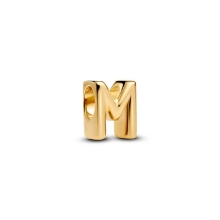 Billede af Pandora Bogstav M Alfabetcharm forgyldt metalblanding